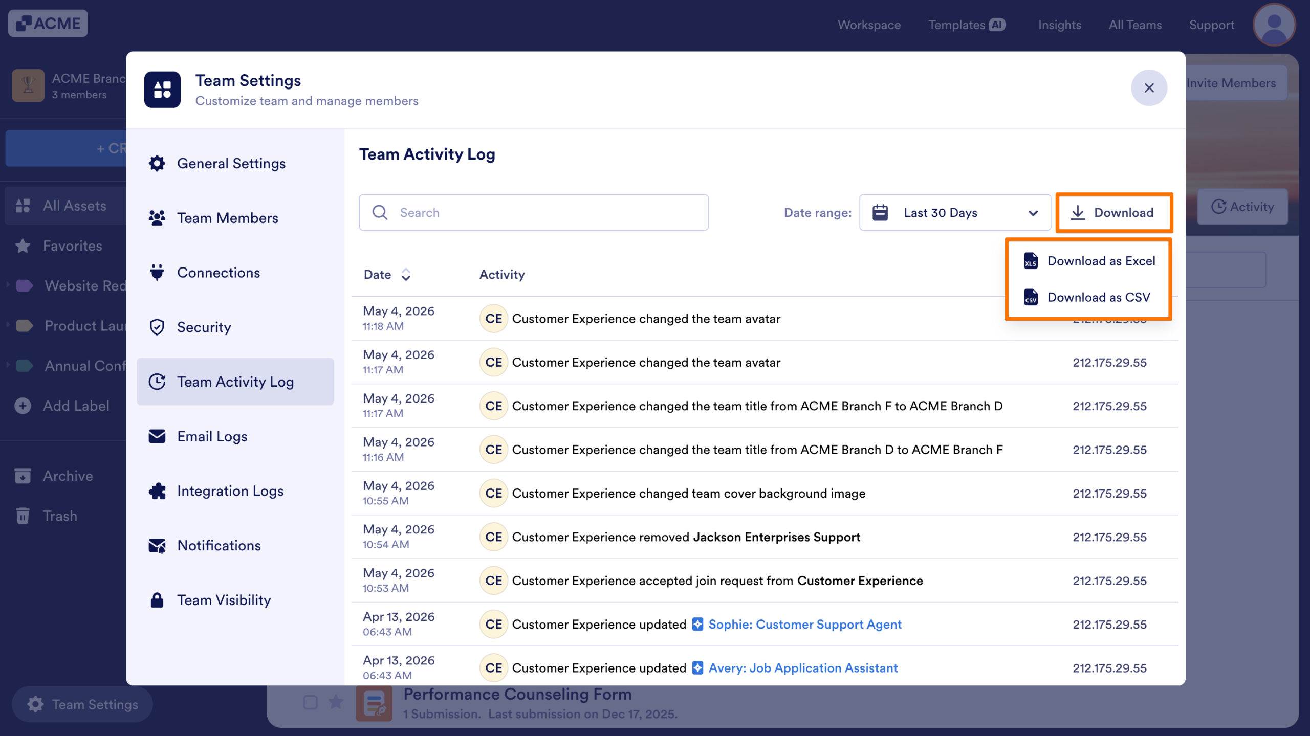 How to View Team Activity Logs Image-8