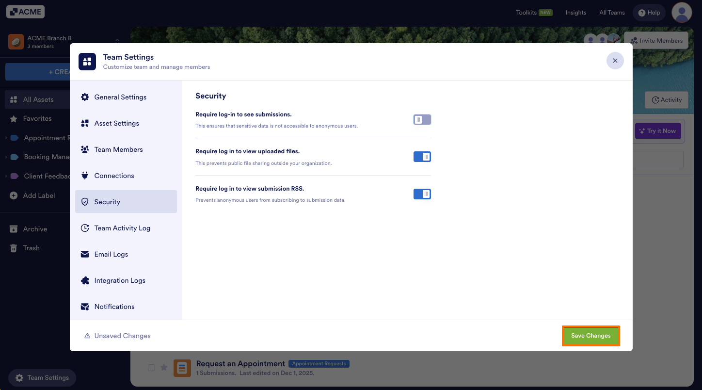 How to Disable Log-in Requirements to View Submission Data Image-4