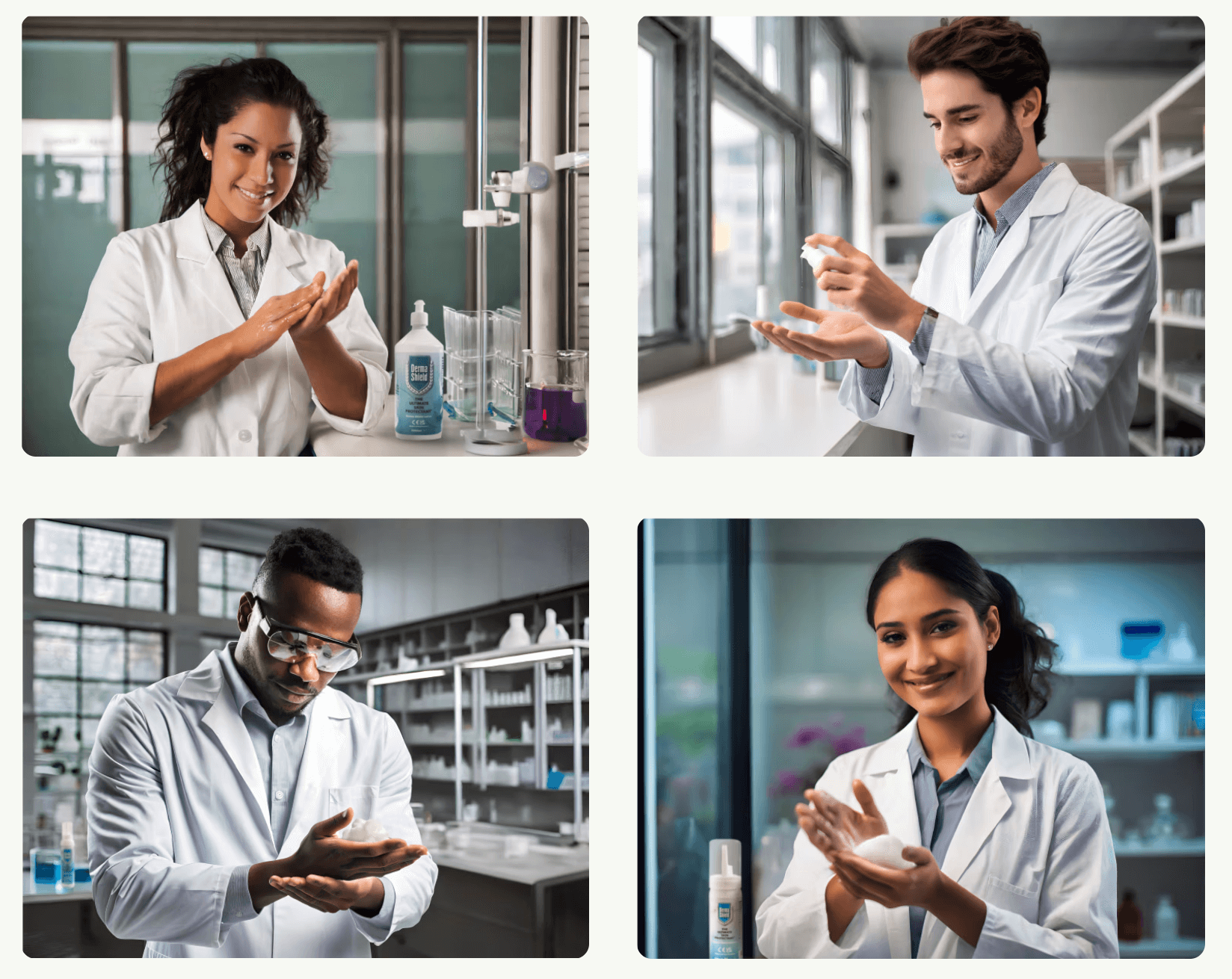 Unigloves' lifelike images generated by AI