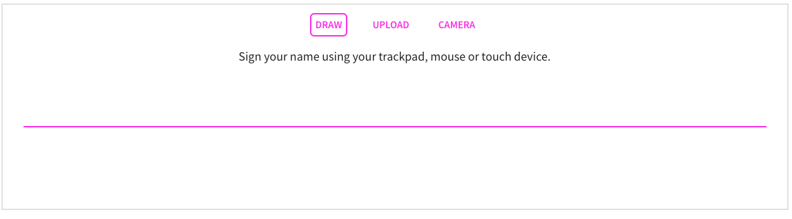 Sie einfach Ihren Namen in das Textfeld ein und klicken auf den Button Unterschreiben