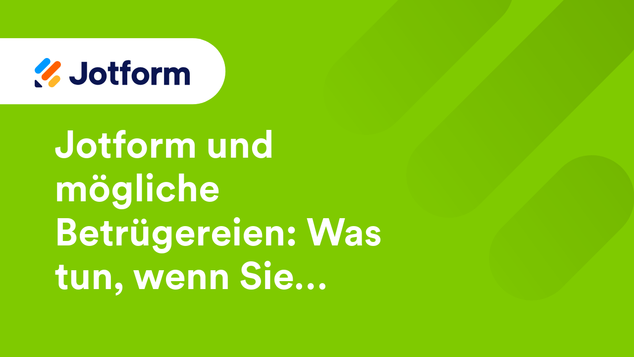 Erste Schritte mit Jotform