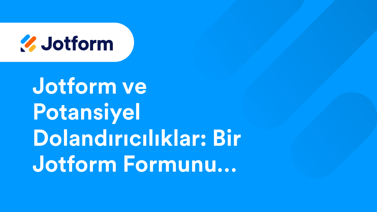 Jotform’a Giriş