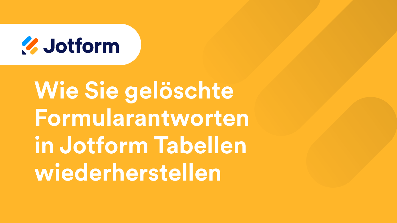 Jotform Tabellen
