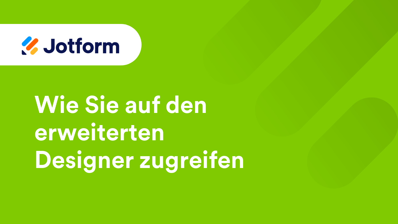 Erste Schritte mit Jotform