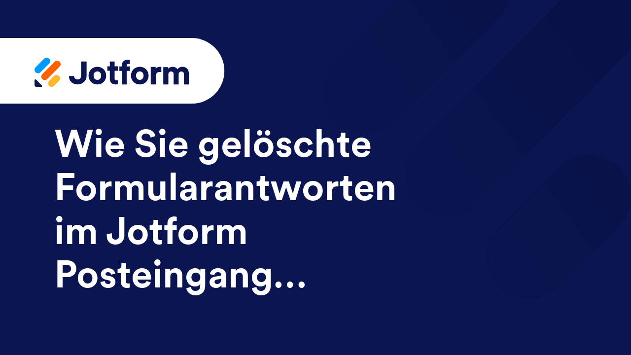 Jotform Posteingang