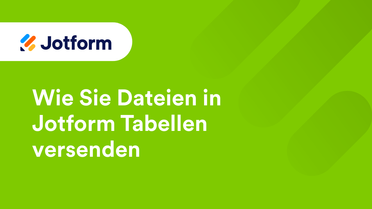 Jotform Tabellen