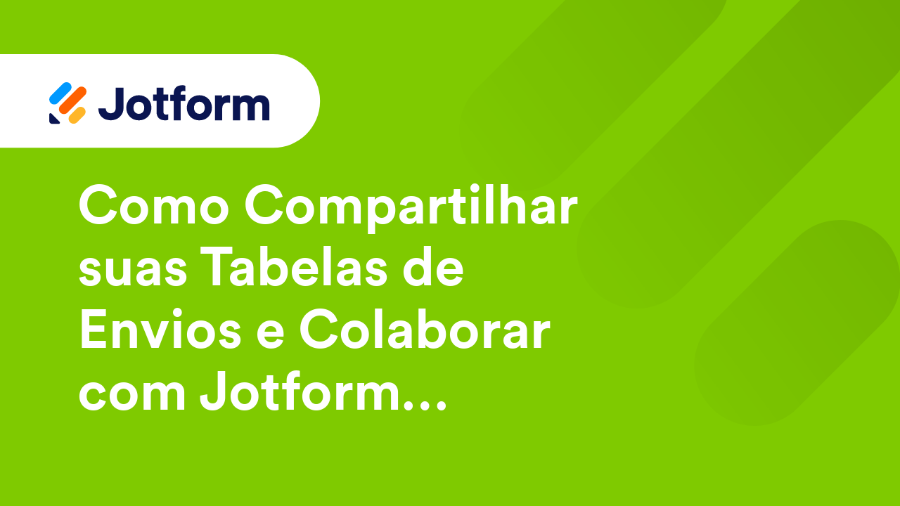 Jotform Tabelas