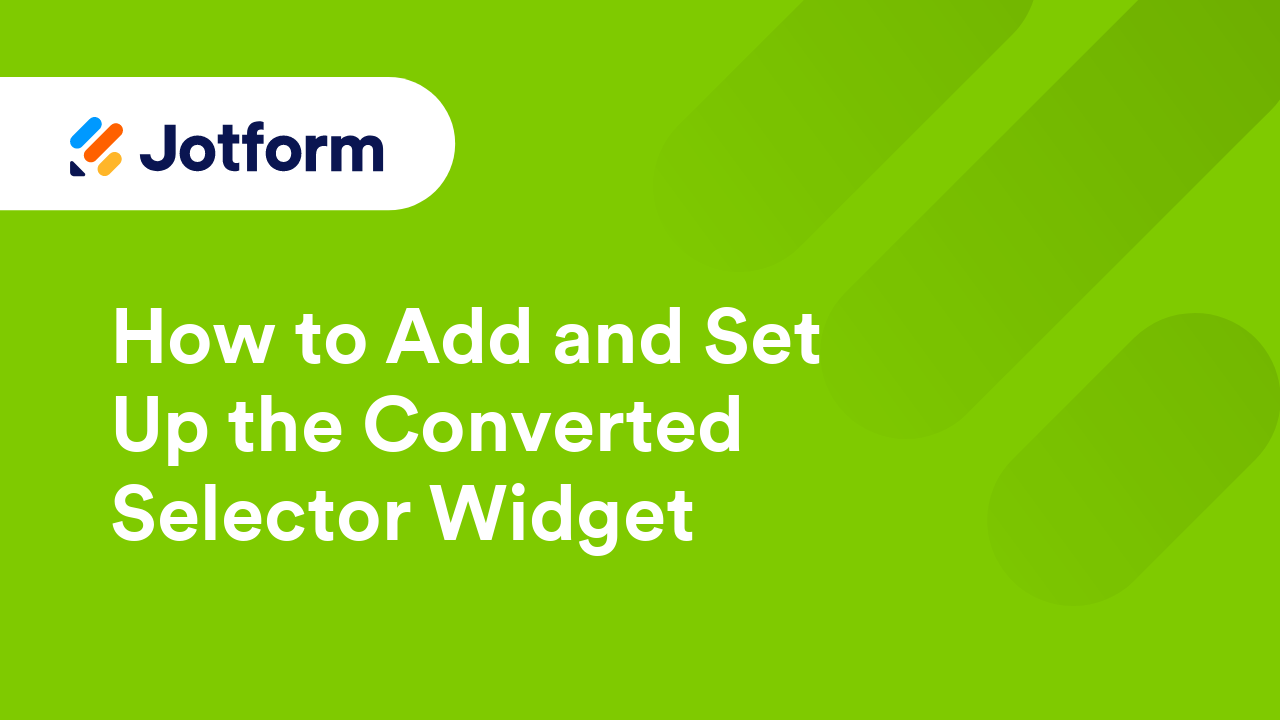 Jotform Widgets