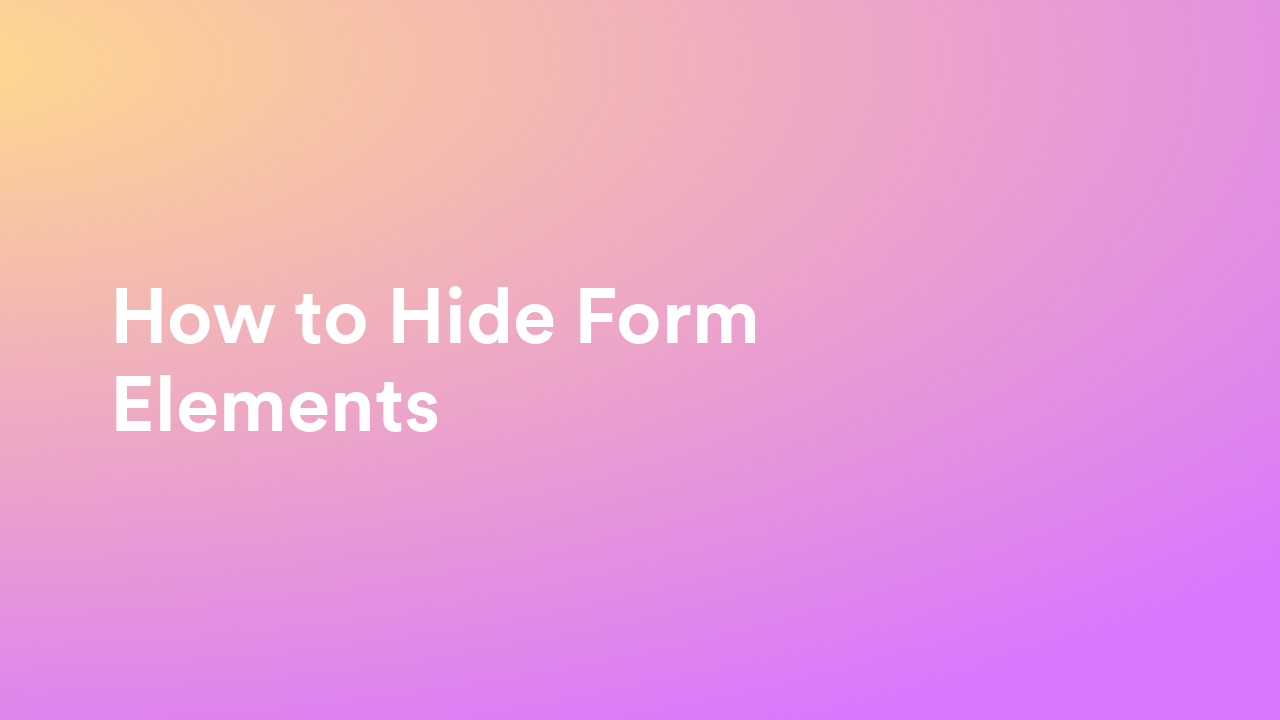 Create Forms