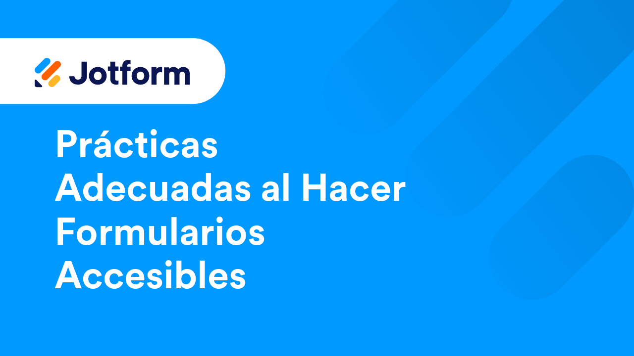 Creando formularios accesibles