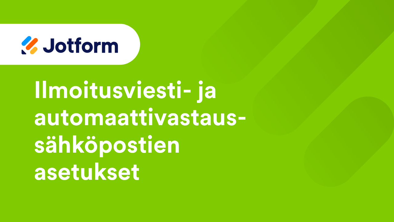 Lomakkeen sähköpostit