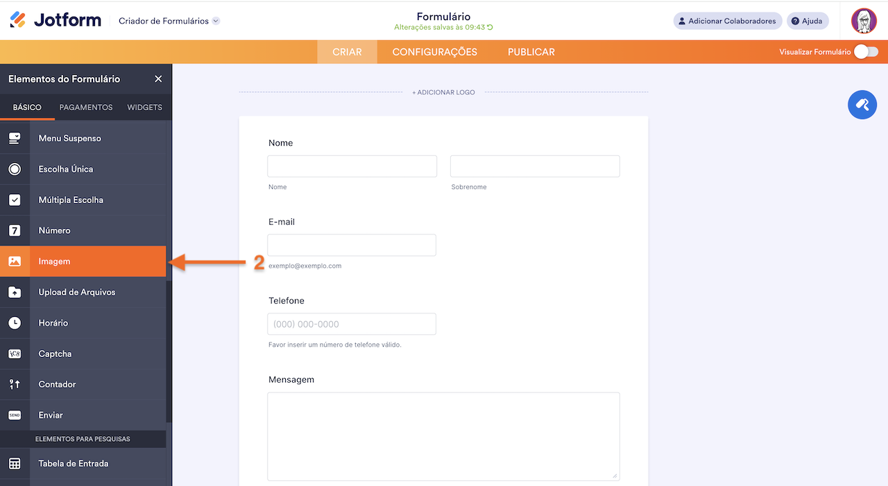 Adicionando Elemento Imagem
