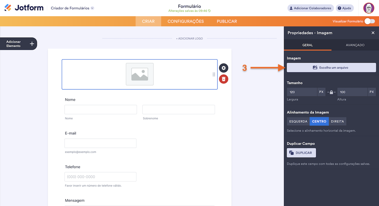 Escolhendo Novo Arquivo