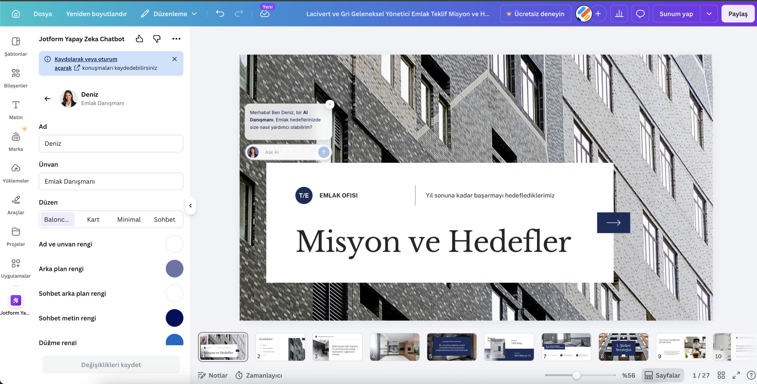 Canva'da Jotform Yapay Zeka Chatbotu Duyuruyoruz Image-6
