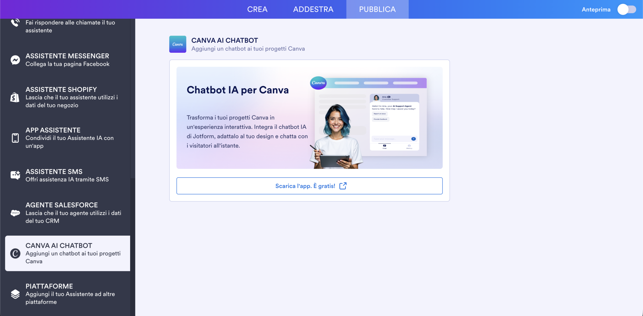 Annunciamo il Chatbot IA di Jotform per Canva Image-3