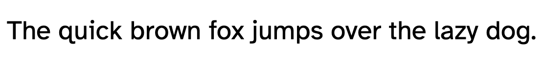 Atkinson Hyperlegible font sample displaying the sentence ‘The quick brown fox jumps over the lazy dog