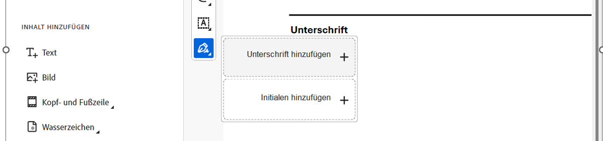 Hinzufügen einer Signatur zu einem PDF Bild-1