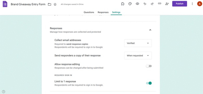 How to set up a giveaway on Google Forms | Jotform Blog