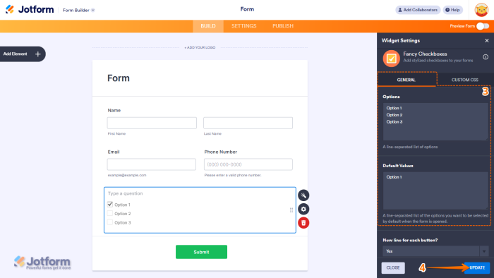 How to Add and Set Up the Fancy Checkboxes Widget on Your Form