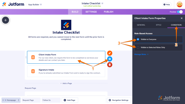 How to Use Visibility Conditions in Jotform Apps