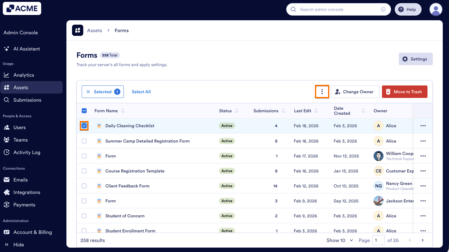 How to Archive or Unarchive Forms in Your Organization from the Admin Console Image-9