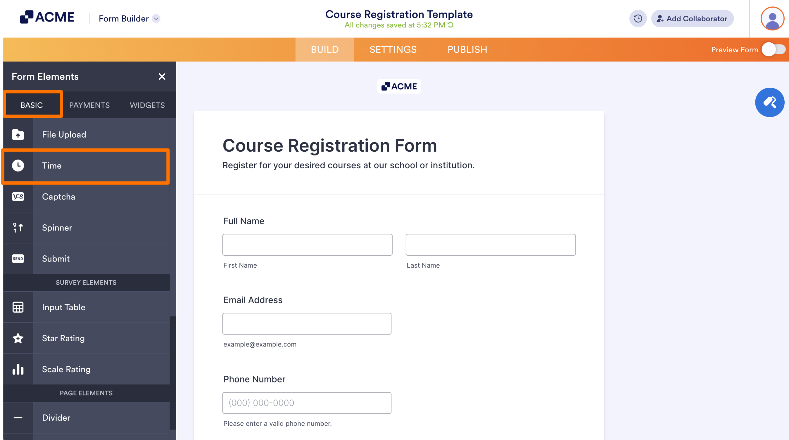 How to Add Time Field to a Form Image-2