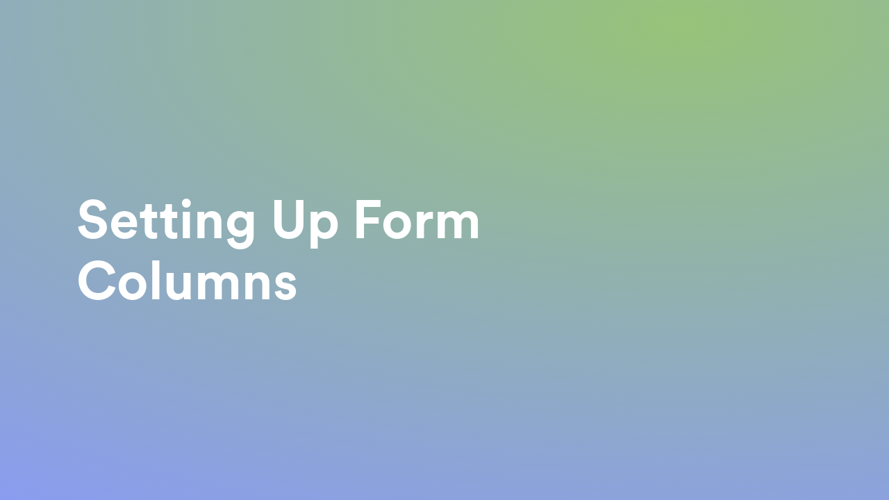 Create Forms