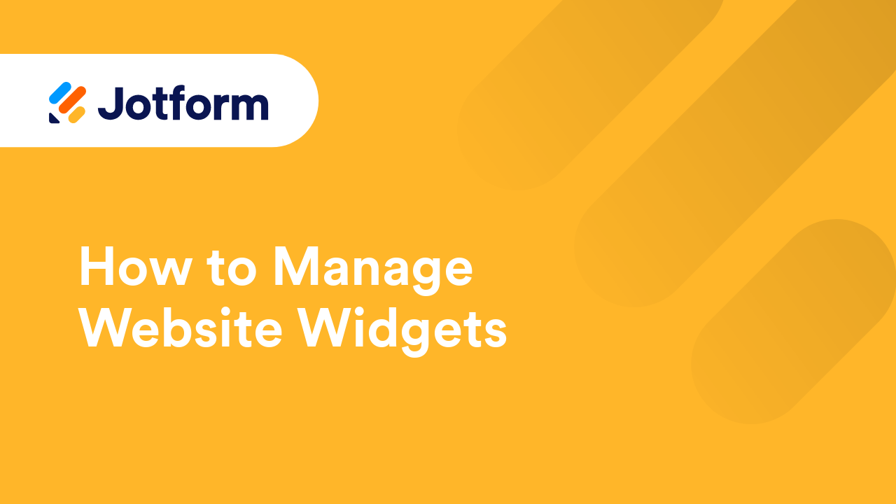Jotform Widgets