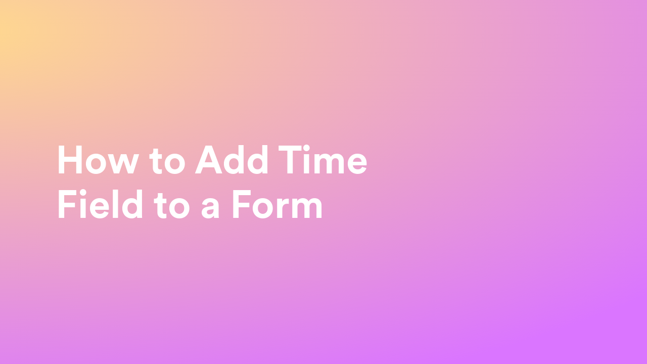 Create Forms