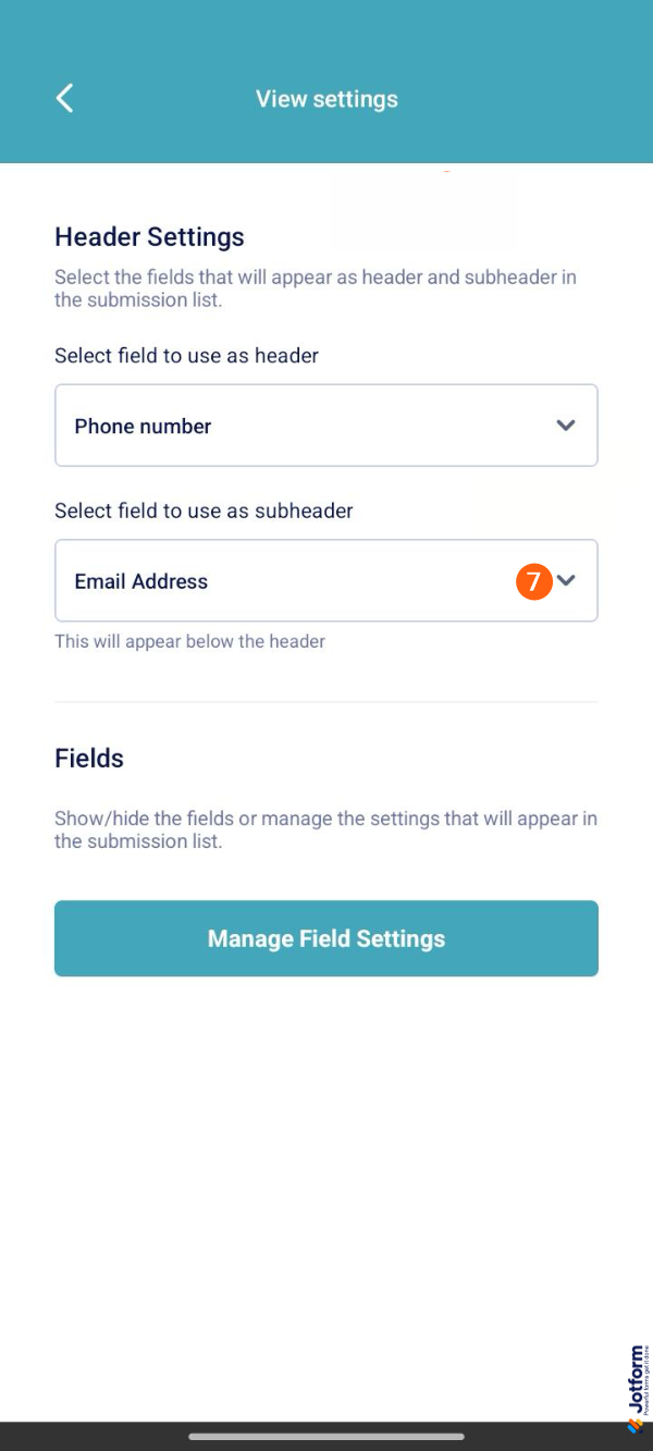 So ändern Sie die Übermittlungsüberschriften in Jotform Mobile-Formularen Image-7