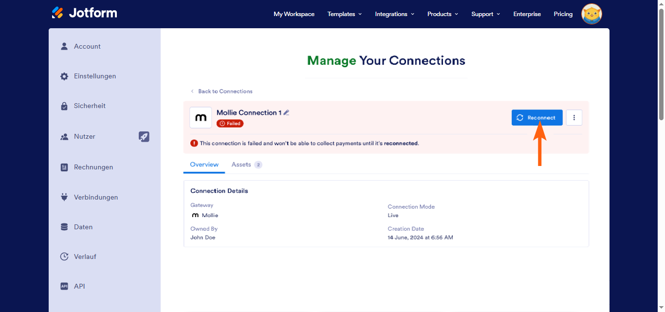 So fügen Sie wiederverwendbare Zahlungsverbindungen hinzu und verwalten sie Image-11