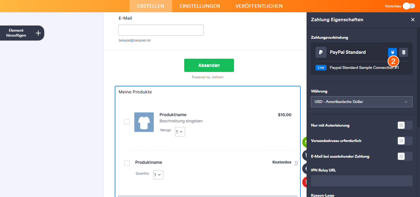 So fügen Sie wiederverwendbare Zahlungsverbindungen hinzu und verwalten sie Image-14