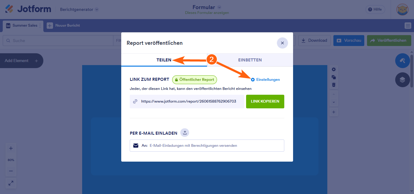 So betten Sie einen visuellen Bericht ein Image-2