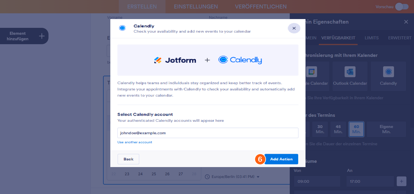 Wie Sie das Calendly Widget hinzufügen und einrichten Image-6