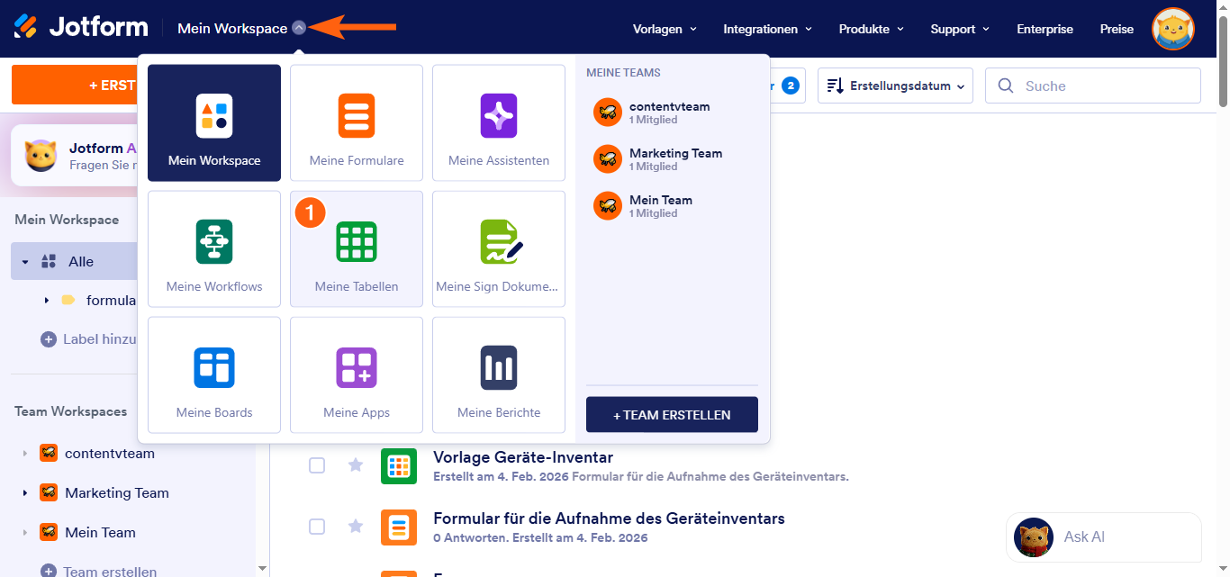 So laden Sie ein Jotform Signaturdokument in Jotform Tabellen herunter Image-1