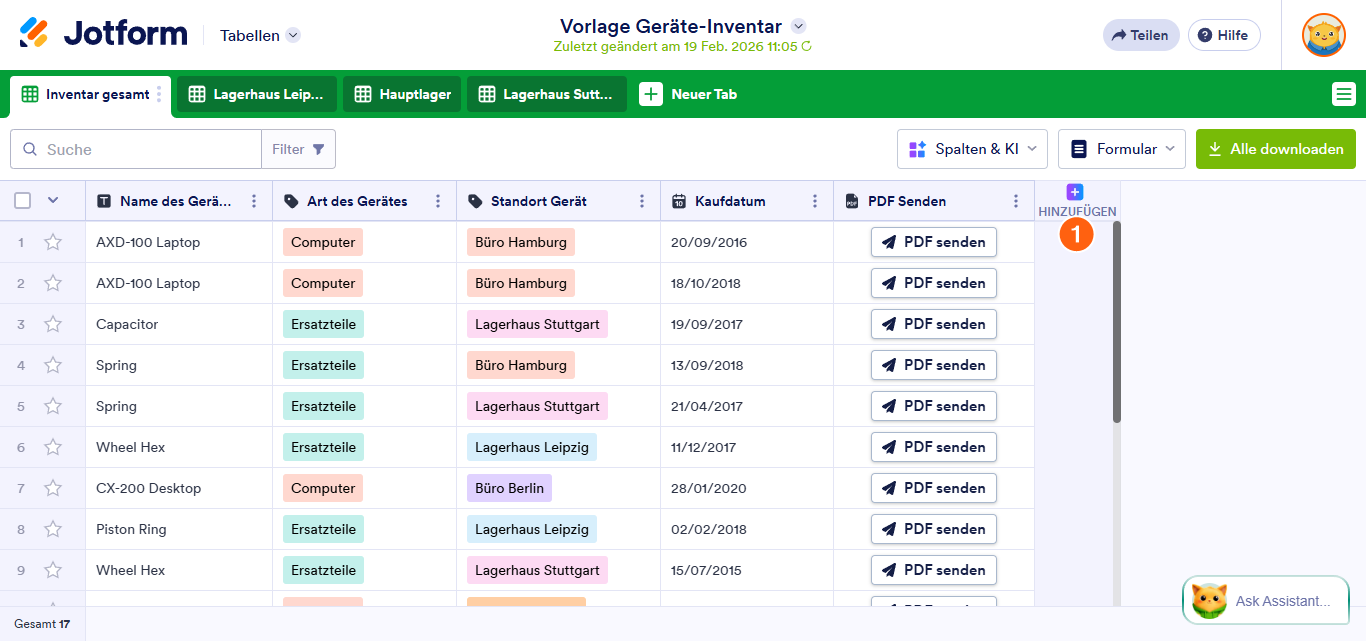 So senden Sie Daten per Webhook in Jotform Tabellen Image-1