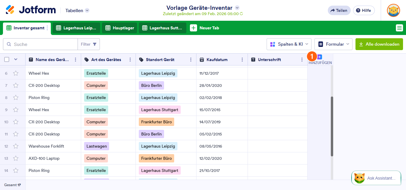 So senden Sie Daten in Jotform Tabellen an andere Apps Image-1