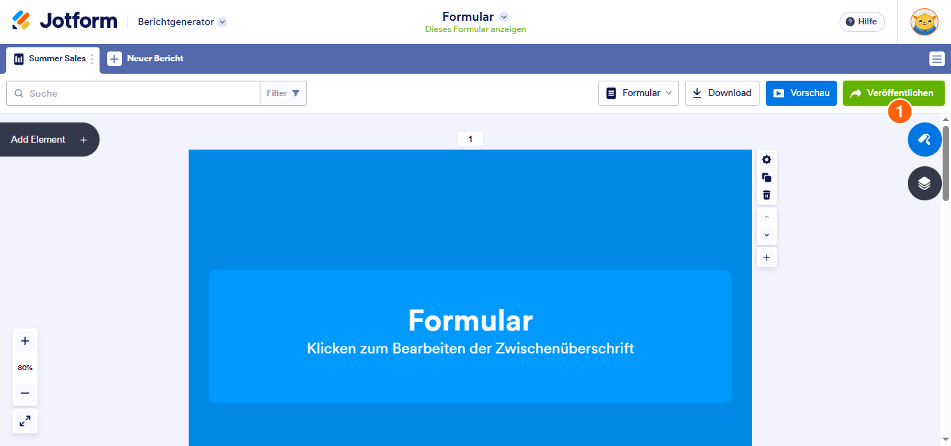 So betten Sie einen visuellen Bericht ein Image-1