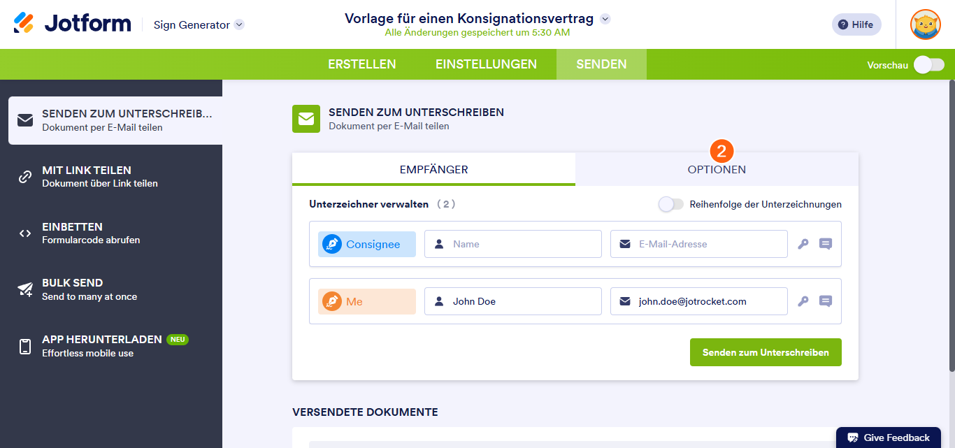 So legen Sie ein Ablaufdatum in Jotform Sign fest Image-2
