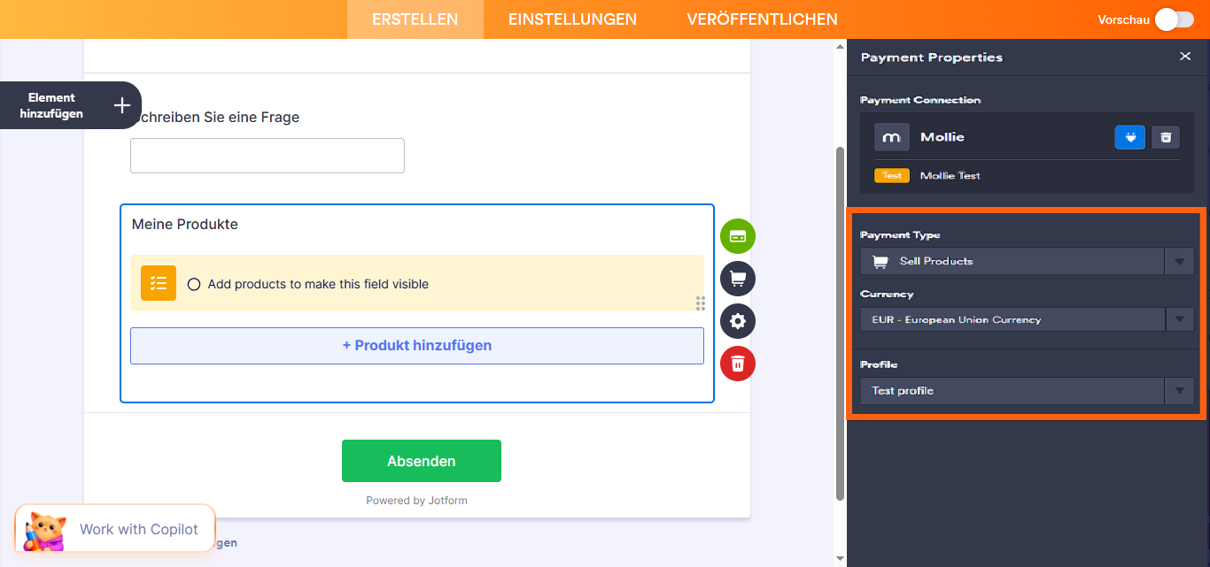 So integrieren Sie Mollie mit Jotform Image-8