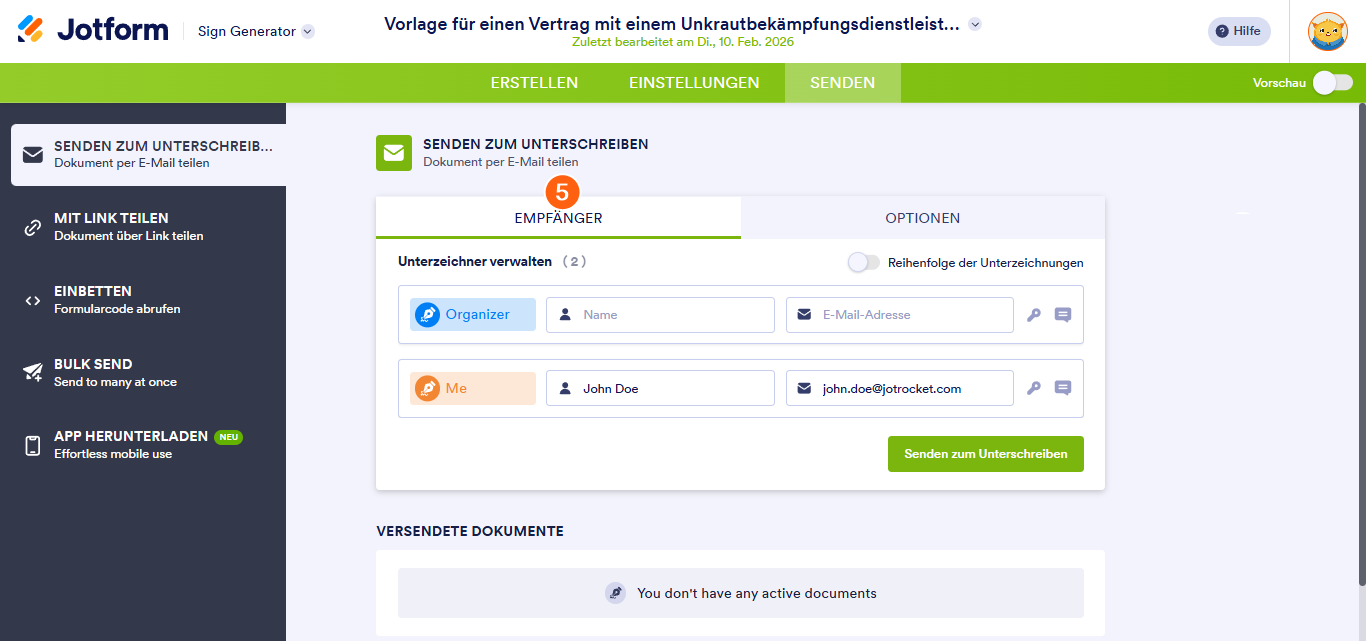 So richten Sie eine automatische Erinnerung für Ihre signierten Dokumente ein Image-3