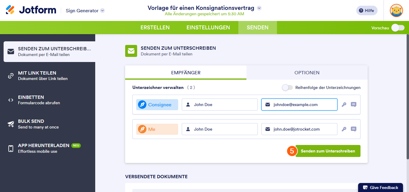 So legen Sie ein Ablaufdatum in Jotform Sign fest Image-5