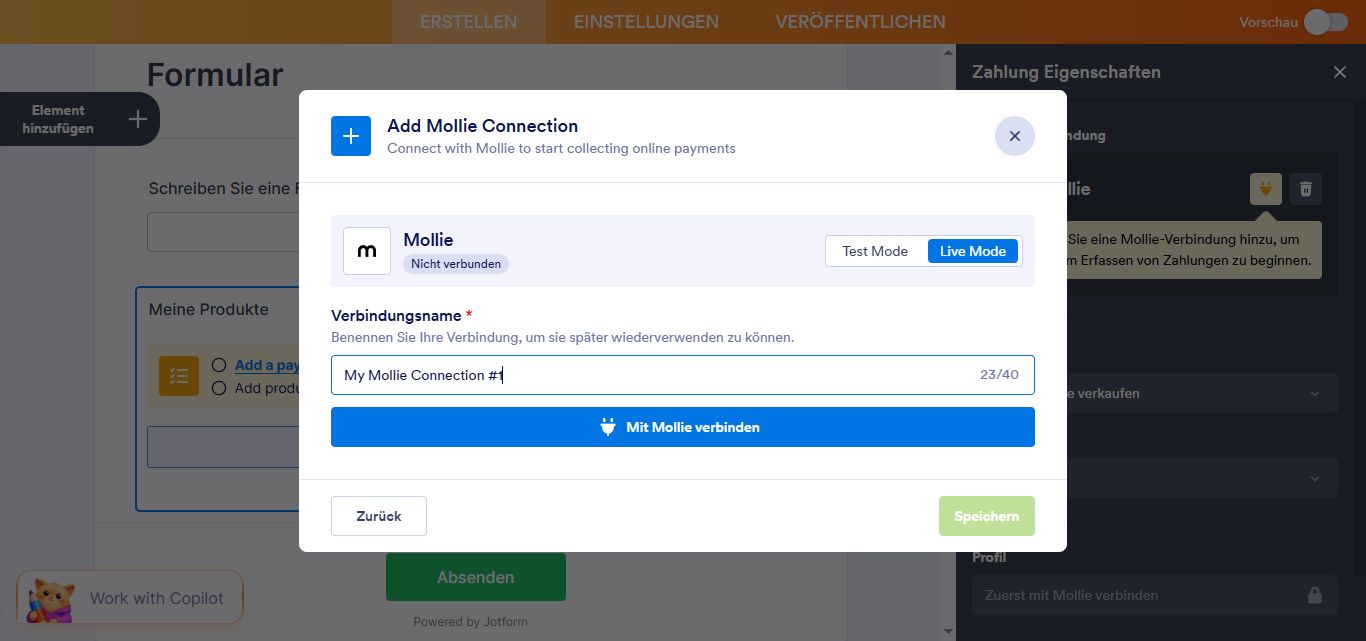 So integrieren Sie Mollie mit Jotform Image-6
