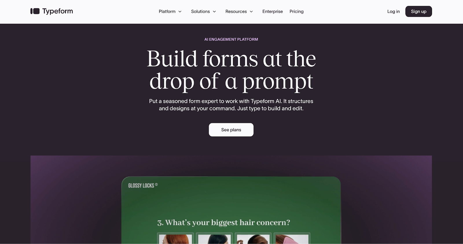 Typeform Landing Page