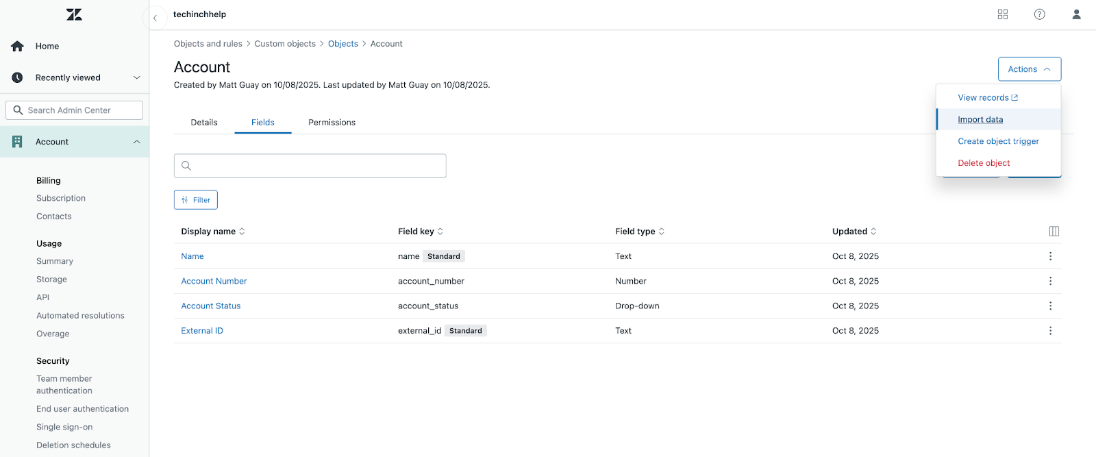 Zendesk Objects let you store more customer and company data in your support center