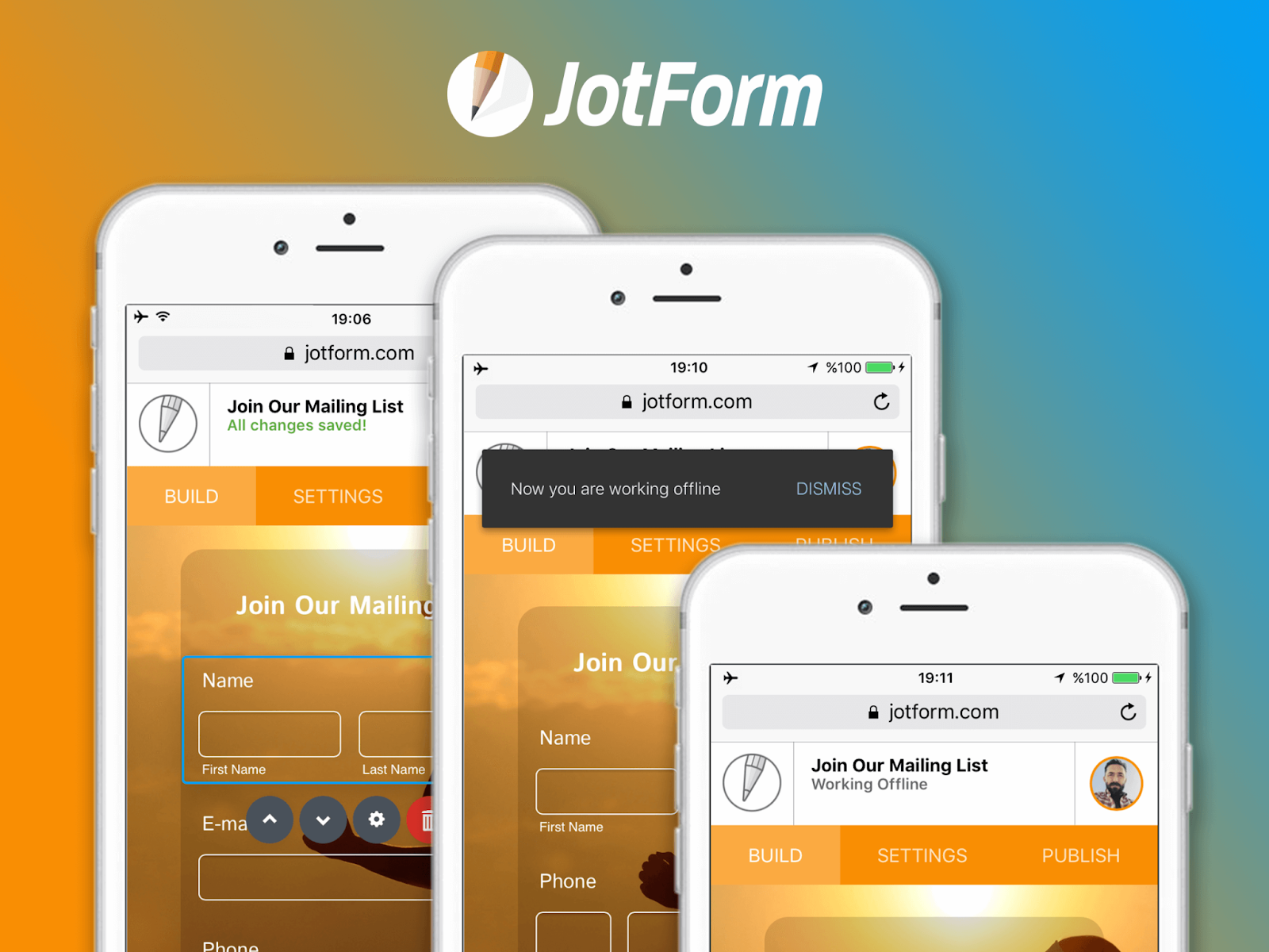User Interface of Jotform 4