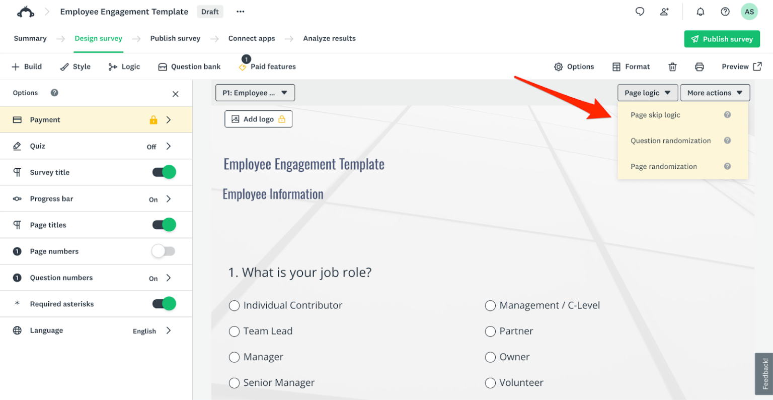 How to create an employee satisfaction survey with SurveyMonkey ...