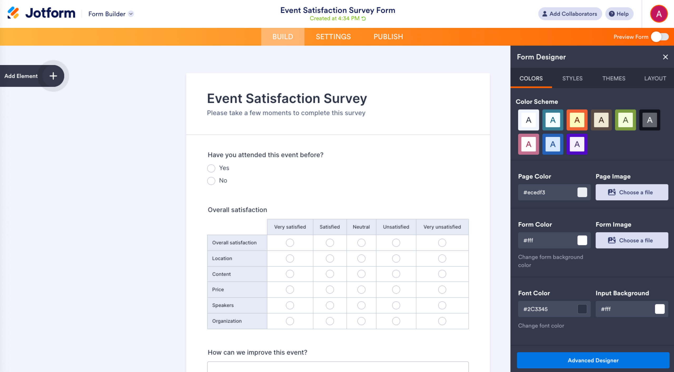 Jotform Form Builder Form Designer