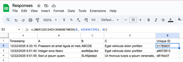 How to send unique codes through Google Forms | Jotform Blog