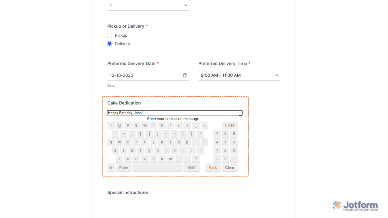 How to Add and Set Up the Keypad Widget on Your Form